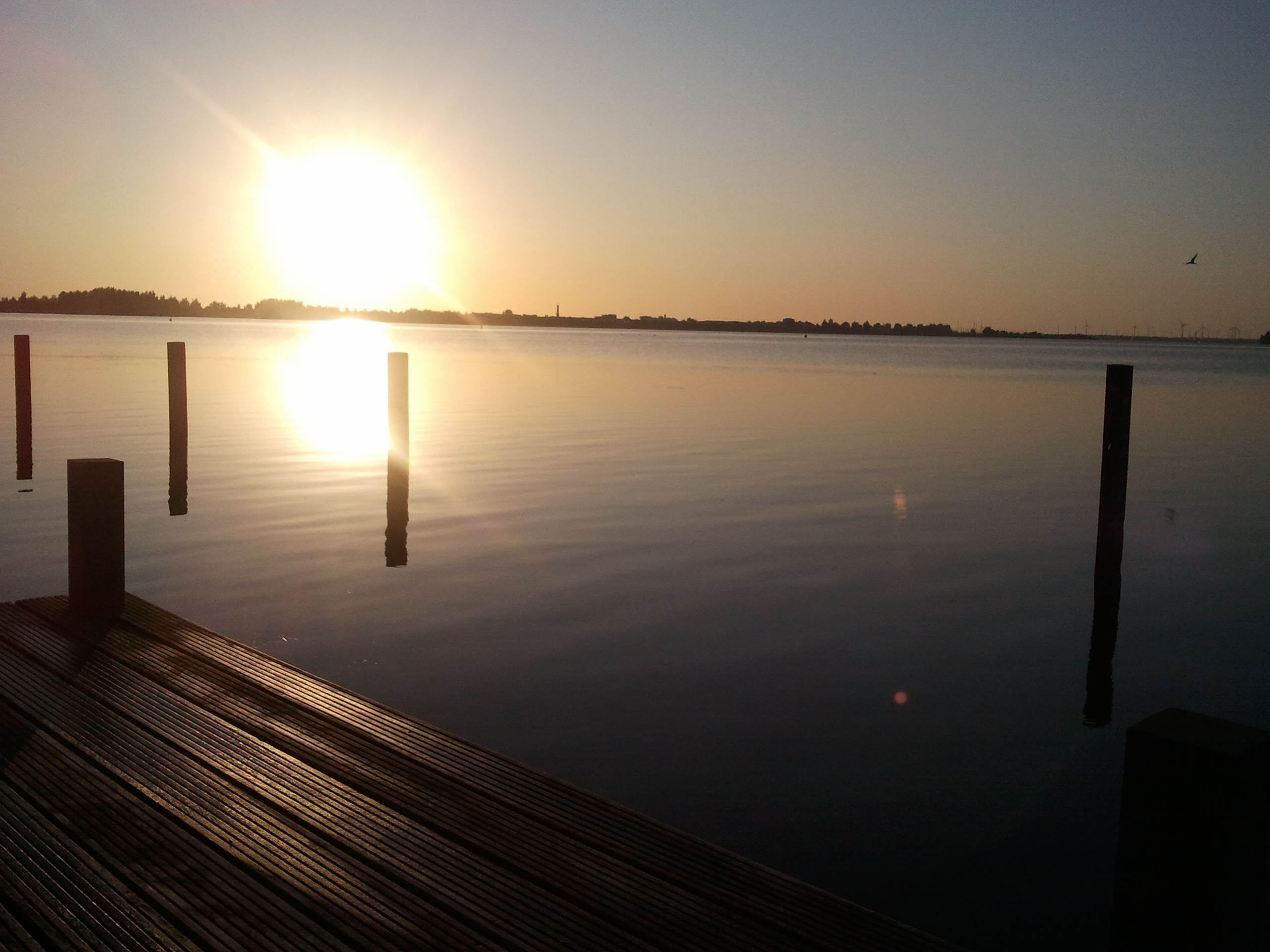 Genieten van de zonsondergang