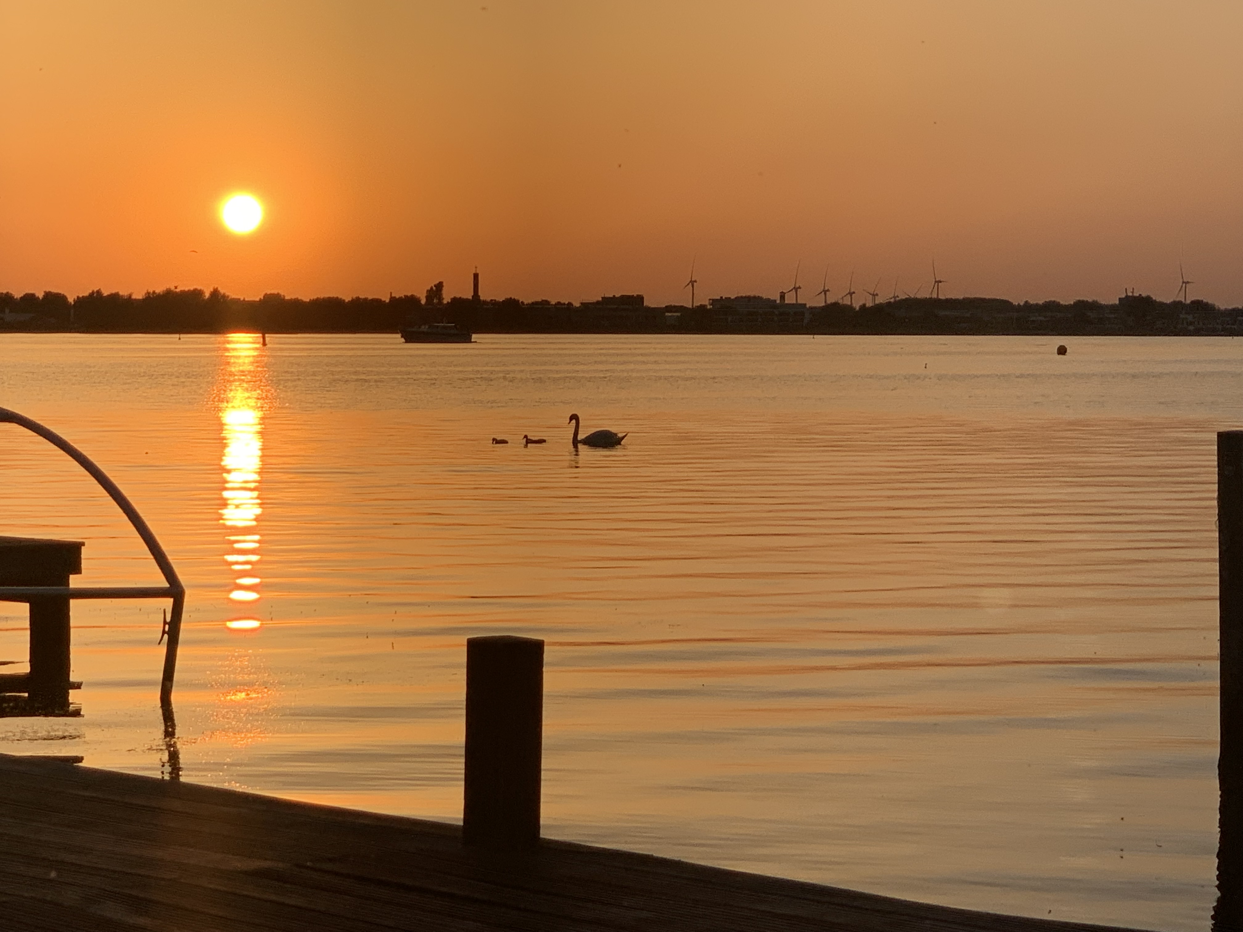 Genieten van de zonsondergang